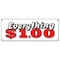Signmission EVERYTHING 1 DOLLAR BANNER SIGN one huge sale store shop dollar B-Everything 1 Dollar - alternate 1